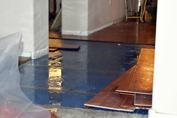 Professional Sewage Cleanup technician working in Amery, WI
